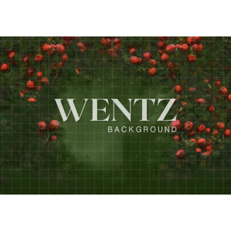 Fundo Fotográfico em Tecido Bosque com Maçãs Branca de Neve / Backdrop CW61