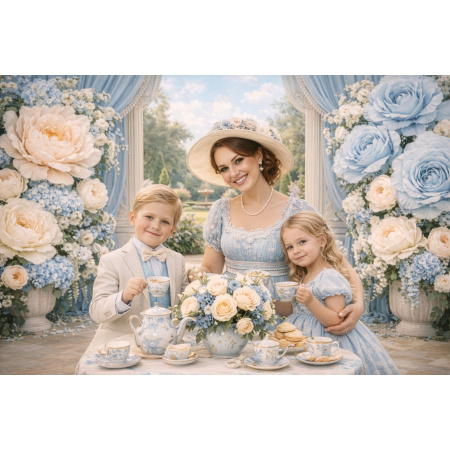 Fundo Fotográfico em Tecido Jardim Dia das Mães / Backdrop 8236