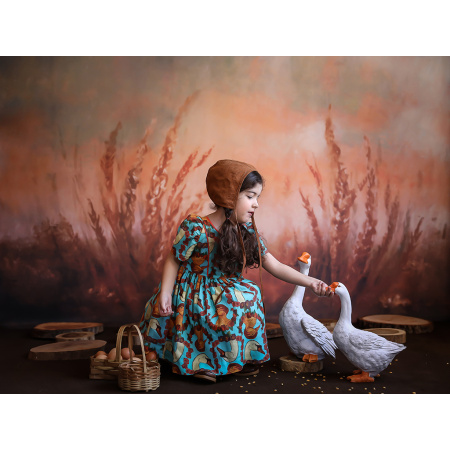 Fundo Fotográfico em Tecido Floral Fine Art / Backdrop CW41