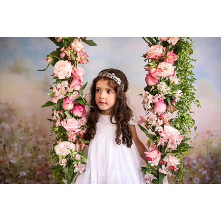 Fundo Fotográfico em Tecido Floral Pintado à Mão / Backdrop CW007