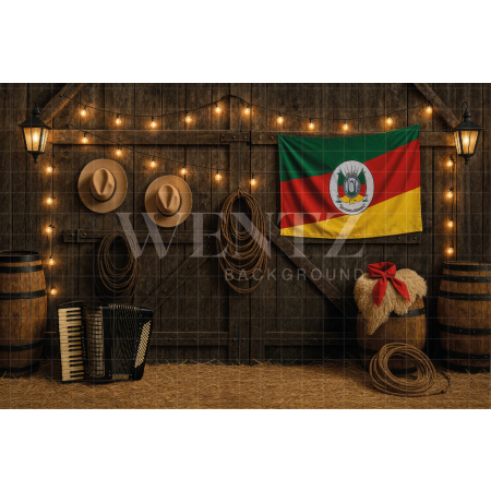 Fundo Fotográfico em Tecido Celeiro / Backdrop 7668