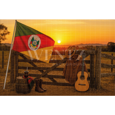 Fundo Fotográfico em Tecido Fazenda / Backdrop 7673
