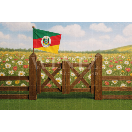 Fundo Fotográfico em Tecido Fazenda / Backdrop 7675