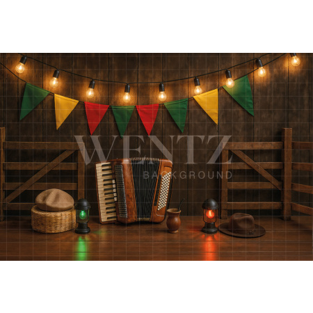 Fundo Fotográfico em Tecido Celeiro / Backdrop 7676