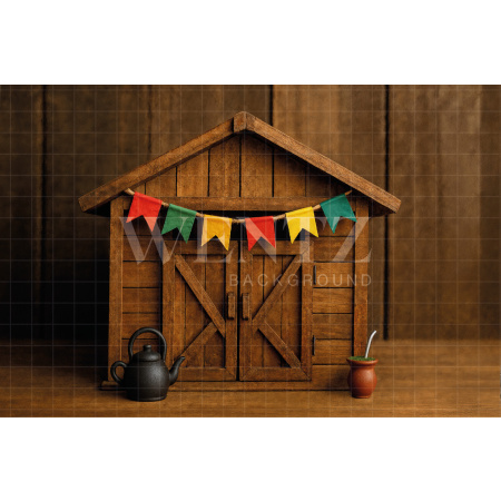 Fundo Fotográfico em Tecido Celeiro / Backdrop 7678