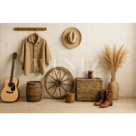 Fundo Fotográfico em Tecido Cenário Country / Backdrop 7679