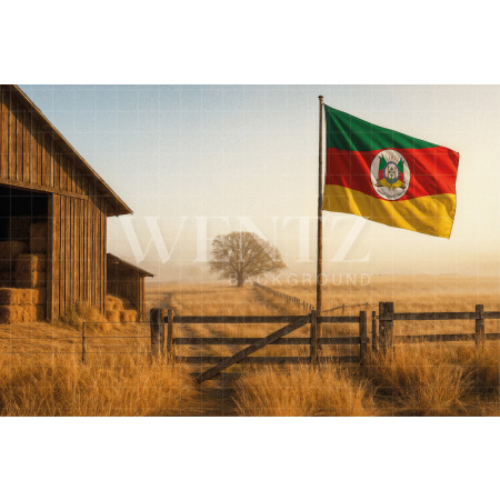 Fundo Fotográfico em Tecido Celeiro / Backdrop 7684