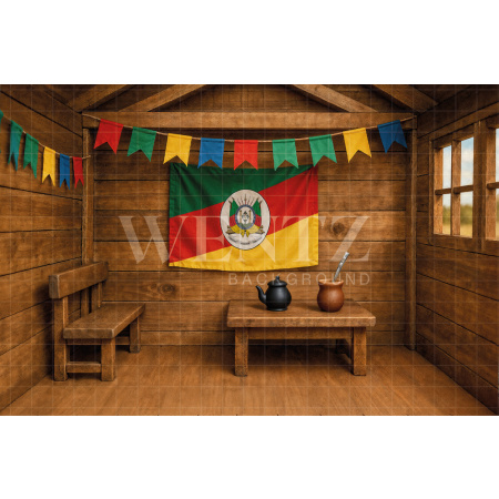 Fundo Fotográfico em Tecido Celeiro / Backdrop 7692