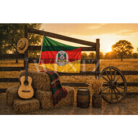 Fundo Fotográfico em Tecido Fazenda / Backdrop 7696