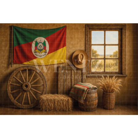Fundo Fotográfico em Tecido Celeiro / Backdrop 7700