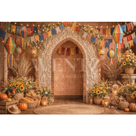 Fundo Fotográfico em Tecido Cenário Festa Junina / Backdrop 8283