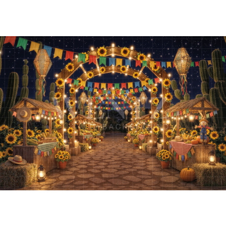 Fundo Fotográfico em Tecido Cenário Festa Junina / Backdrop 8287