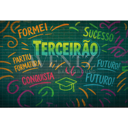 Fundo Fotográfico em Tecido Formatura / Backdrop 7898