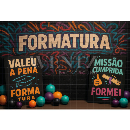 Fundo Fotográfico em Tecido Formatura / Backdrop 7924