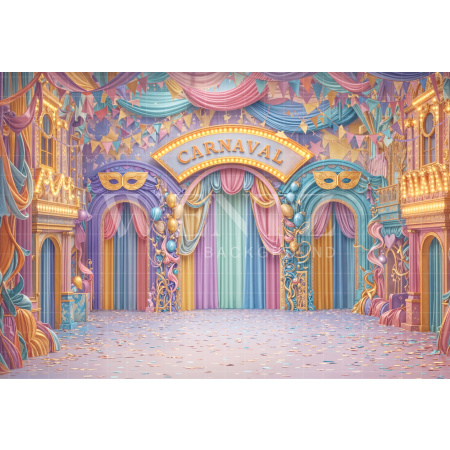 Fundo Fotográfico em Tecido Carnaval / Backdrop 8082