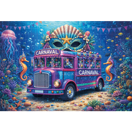 Fundo Fotográfico em Tecido Carnaval / Backdrop 8083