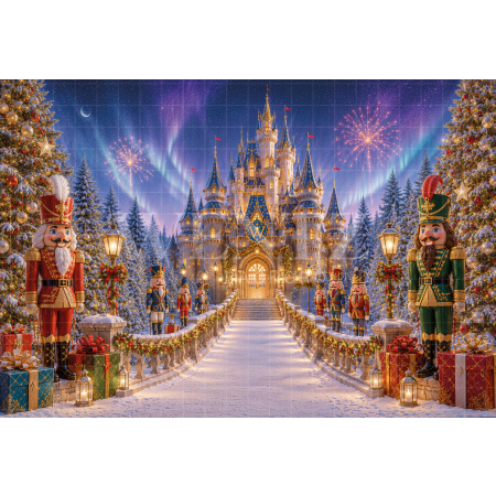 Fundo Fotográfico em Tecido Castelo de Natal / Backdrop 8572
