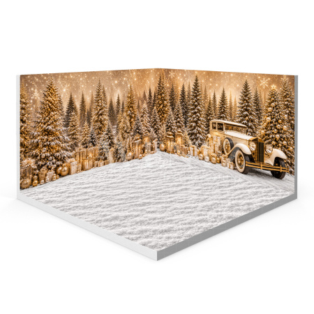 Fundo Fotográfico em Tecido Cenário de Natal 3D / WTZ209