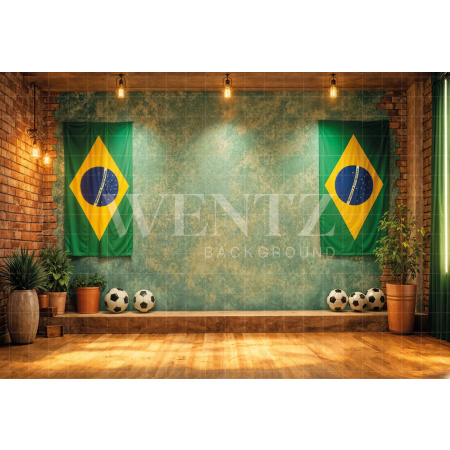 Fundo Fotográfico em Tecido Copa do Mundo de Futebol / Backdrop 8192