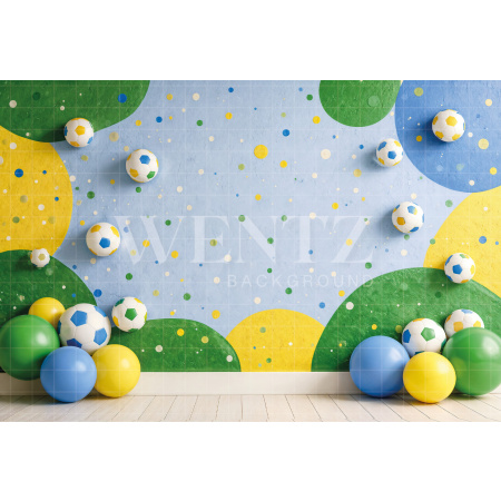 Fundo Fotográfico em Tecido Copa do Mundo de Futebol / Backdrop 8205