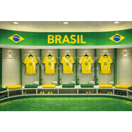 Fundo Fotográfico em Tecido Copa do Mundo de Futebol / Backdrop 8216