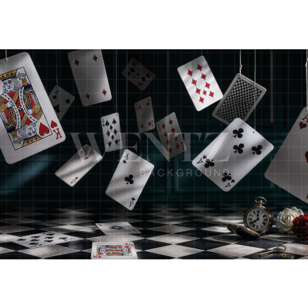 Fundo Fotográfico em Tecido Dia das Crianças Magia das Cartas / Backdrop 8588