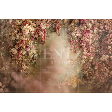 Fundo Fotográfico em Tecido Dia das Mães Floral / Backdrop 8268