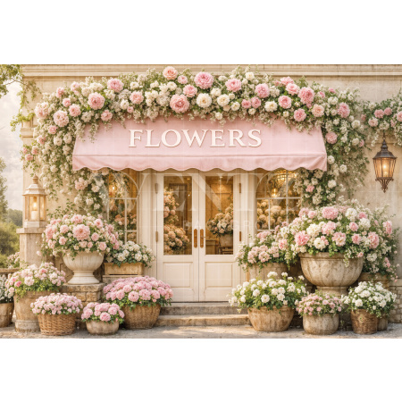 Fundo Fotográfico em Tecido Dia das Mães Floricultura / Backdrop 8257