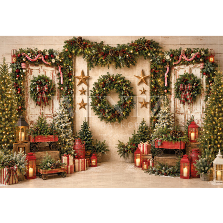 Fundo Fotográfico em Tecido Natal / Backdrop 8834