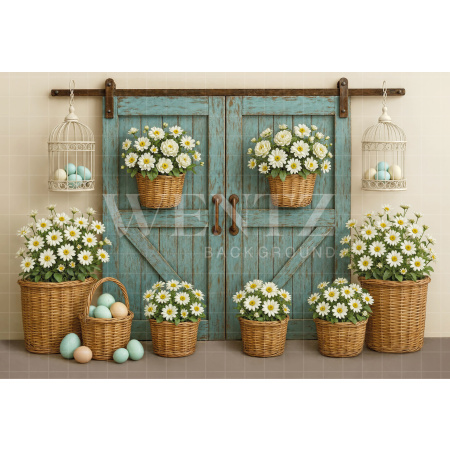 Fundo Fotográfico em Tecido Páscoa / Backdrop 8011