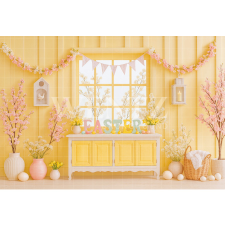 Fundo Fotográfico em Tecido Páscoa / Backdrop 8042