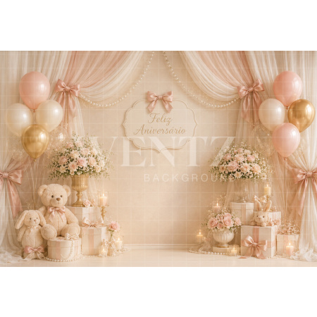 Fundo Fotográfico em Tecido Smash The Cake / Backdrop 8708