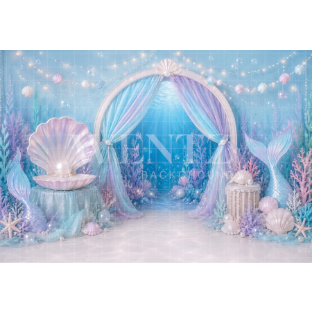 Fundo Fotográfico em Tecido Smash The Cake Fundo do Mar / Backdrop 8775