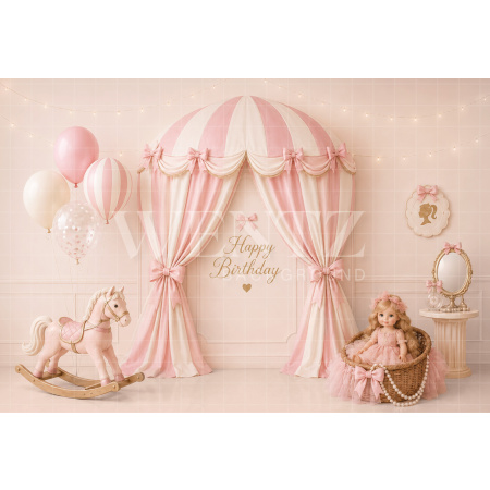 Fundo Fotográfico em Tecido Smash The Cake Princesa / Backdrop 8773