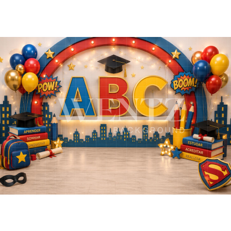 Fundo Fotográfico em Tecido ABC / Backdrop 8925