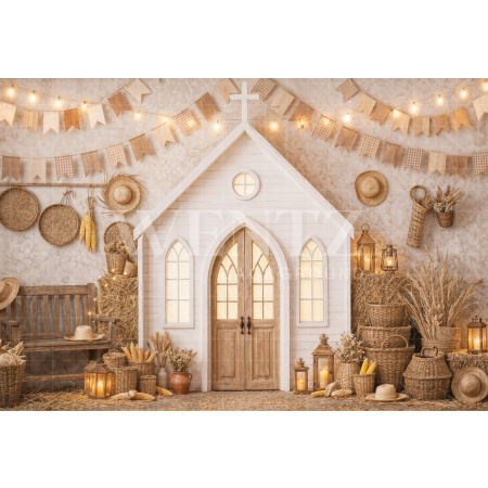 Fundo Fotográfico em Tecido Capela de São João / Backdrop 8263