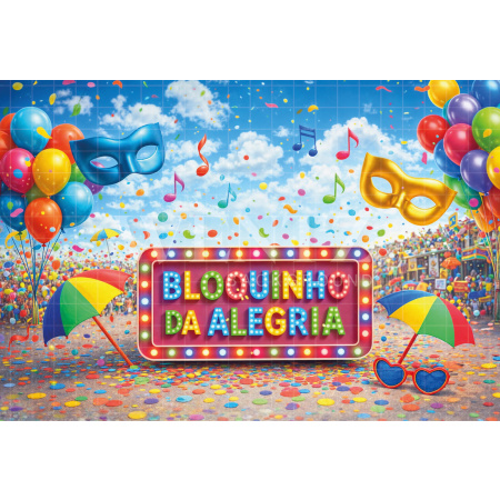 Fundo Fotográfico em Tecido Carnaval / Backdrop 8085