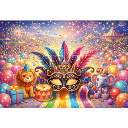 Fundo Fotográfico em Tecido Carnaval / Backdrop 8088