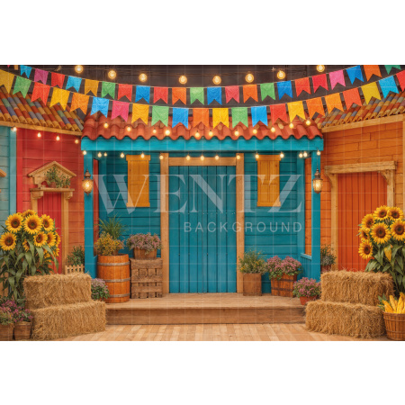 Fundo Fotográfico em Tecido Cenário Festa Junina / Backdrop 8231