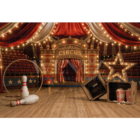 Fundo Fotográfico em Tecido Circo Dia das Crianças / Backdrop 8620