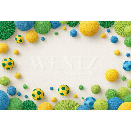 Fundo Fotográfico em Tecido Copa do Mundo de Futebol / Backdrop 8201