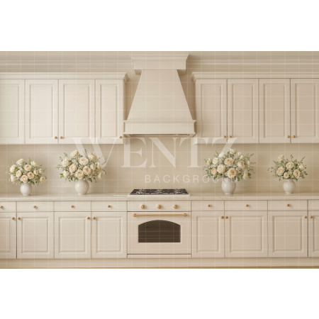 Fundo Fotográfico em Tecido Cozinha de Páscoa / Backdrop 8048