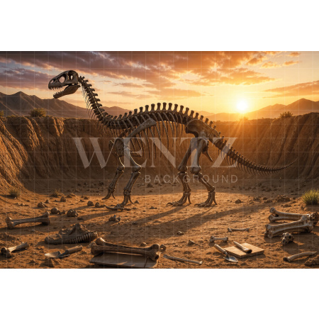 Fundo Fotográfico em Tecido Dia das Crianças Vale dos Dinossauros / Backdrop 8591