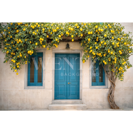 Fundo Fotográfico em Tecido Dia das Mães Casa Grega / Backdrop 8269