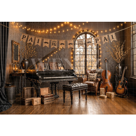 Fundo Fotográfico em Tecido Dia dos Pais / Backdrop 8367