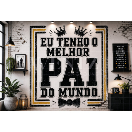 Fundo Fotográfico em Tecido Dia dos Pais / Backdrop 8437