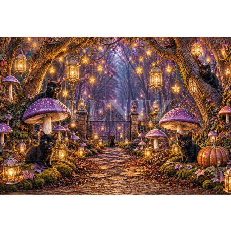 Fundo Fotográfico em Tecido Halloween / Backdrop 8897