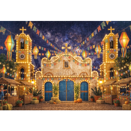 Fundo Fotográfico em Tecido Igreja de São João / Backdrop 8275