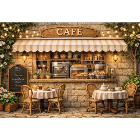 Fundo Fotográfico em Tecido Infantil Café / Backdrop 8325