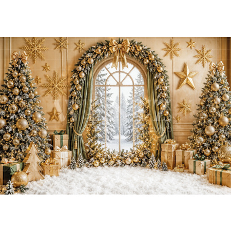Fundo Fotográfico em Tecido Janela Natal / Backdrop 8540